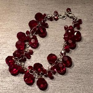 Ruby Red Swarovski Crystal Bracelet
